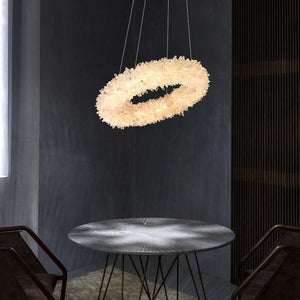 Gina Rock Crystal Round Modern Chandelier - Oasislives