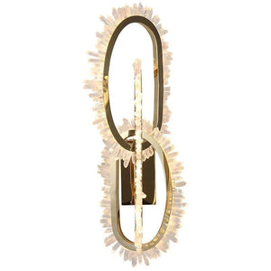 Gina Rock Crystal Unique Modern Wall Sconce - Oasislives