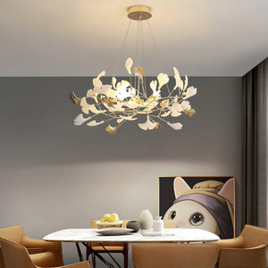 Ginkgo Chandelier R - Oasislives