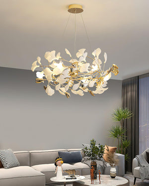 Ginkgo Chandelier H - Oasislives