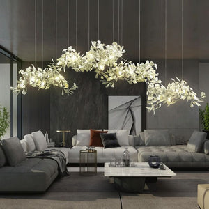 Ceramic Ginkgo Luxury Chandelier Style H - Oasislives