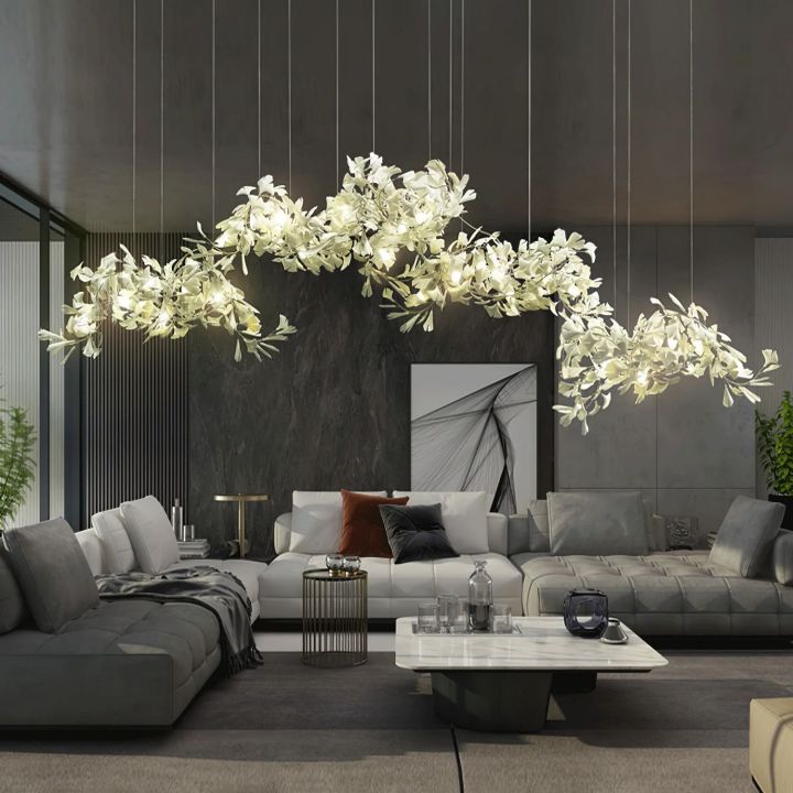 Ceramic Ginkgo Luxury Chandelier Style H - Oasislives