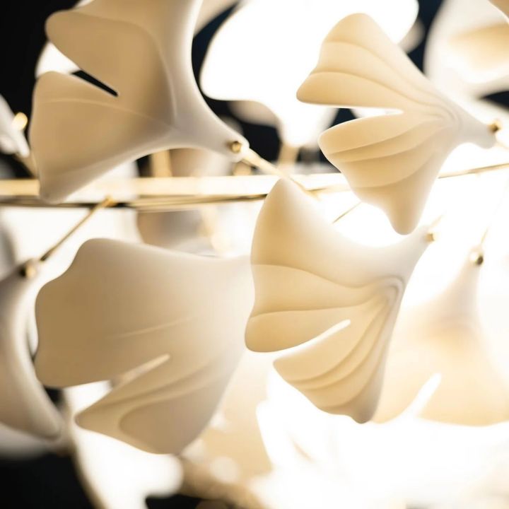 Ceramic Ginkgo Luxury Chandelier Style H - Oasislives