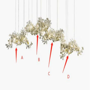 Ceramic Ginkgo Luxury Chandelier Style H - Oasislives