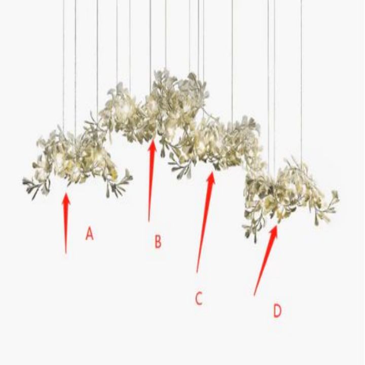 Ceramic Ginkgo Luxury Chandelier Style H - Oasislives