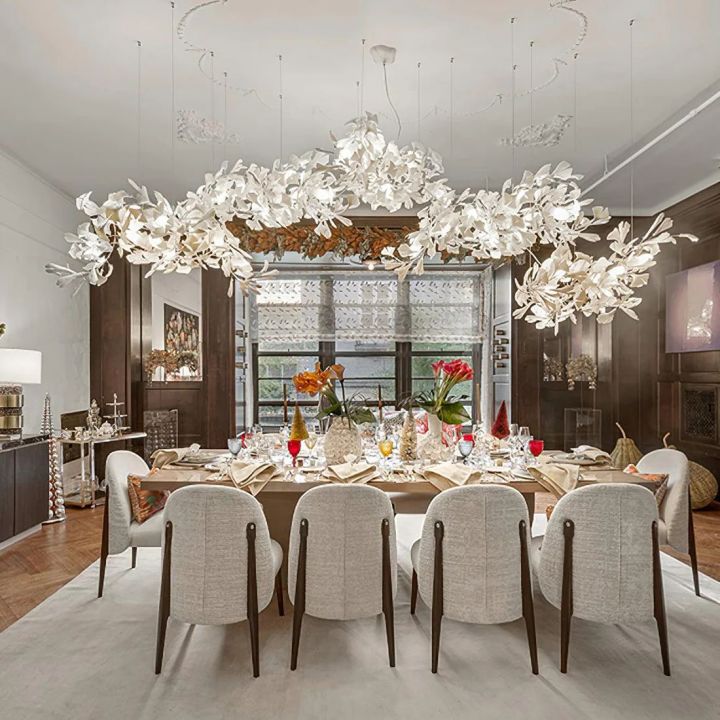 Ceramic Ginkgo Luxury Chandelier Style H - Oasislives