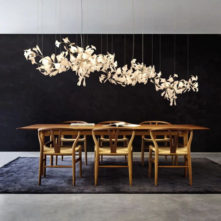 Ceramic Ginkgo Luxury Chandelier Style H - Oasislives
