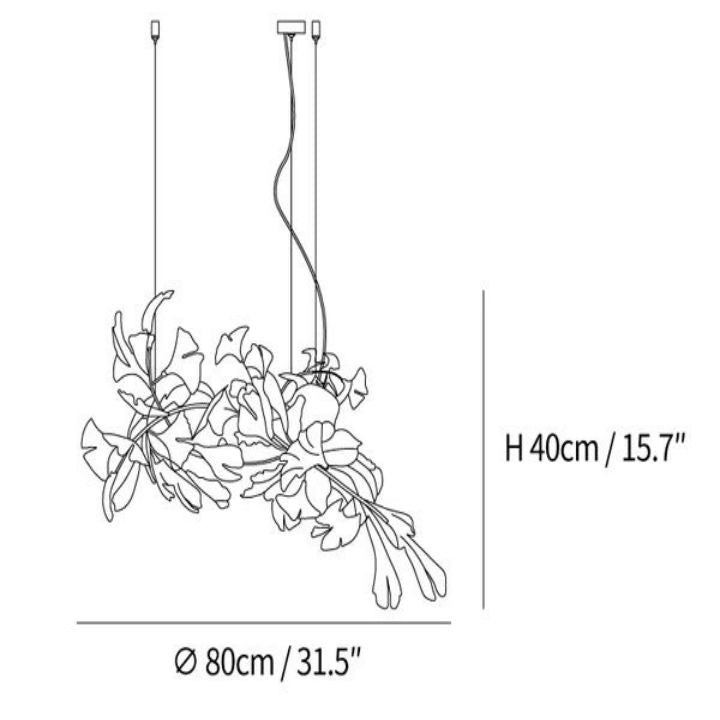 Ceramic Ginkgo Luxury Chandelier Style I - Oasislives