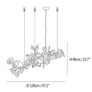Ceramic Ginkgo Luxury Chandelier Style I - Oasislives