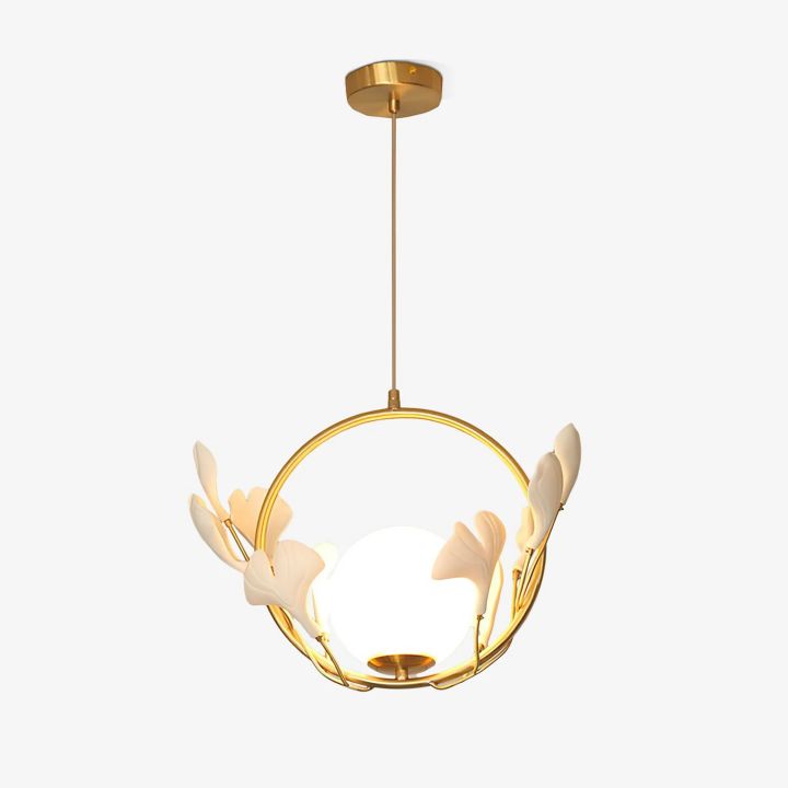 Ceramic Ginkgo Pendant Lamp - Oasislives