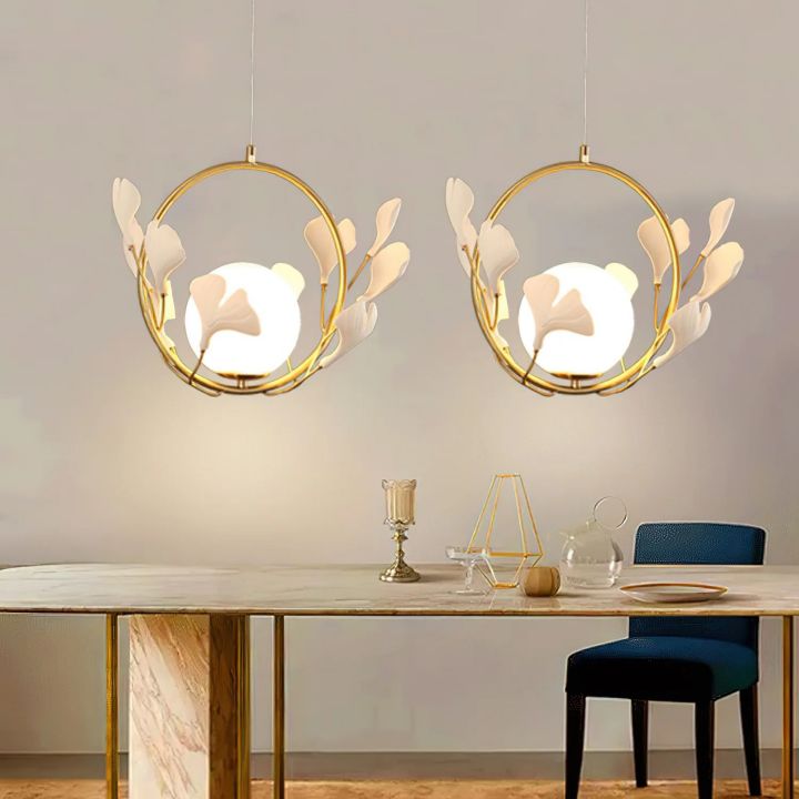Ceramic Ginkgo Pendant Lamp - Oasislives