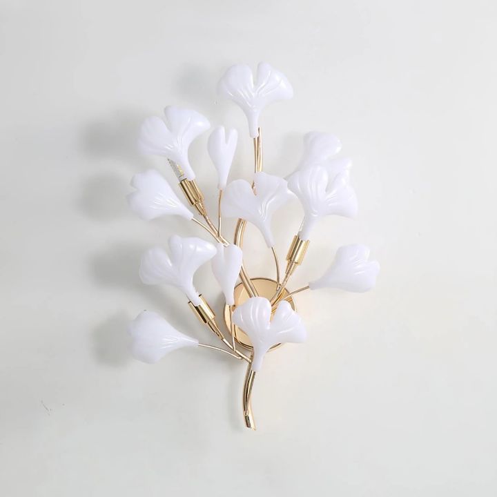 Ceramic Ginkgo Wall Lamp - Oasislives