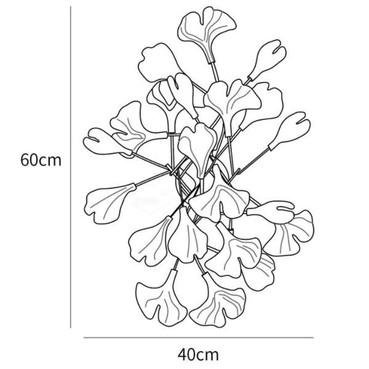 Ceramic Ginkgo Wall Lamp - Oasislives