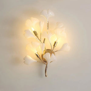 Ceramic Ginkgo Wall Lamp - Oasislives