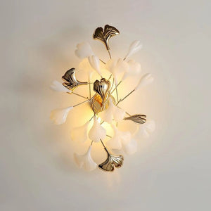 Ceramic Ginkgo Wall Lamp - Oasislives