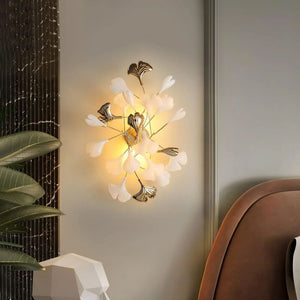 Ceramic Ginkgo Wall Lamp - Oasislives