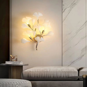 Ceramic Ginkgo Wall Lamp - Oasislives