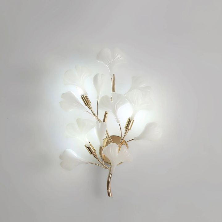 Ceramic Ginkgo Wall Lamp - Oasislives