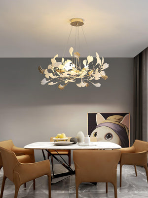 Ginkgo Chandelier R - Oasislives