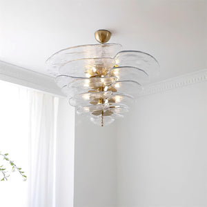 Petals Gold Murano Chandelier - Oasislives