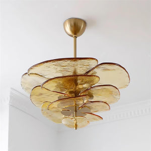 Petals Gold Murano Chandelier - Oasislives