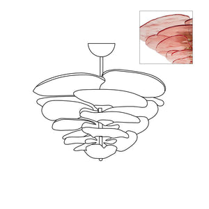 Petals Gold Murano Chandelier - Oasislives