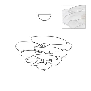 Petals Gold Murano Chandelier - Oasislives