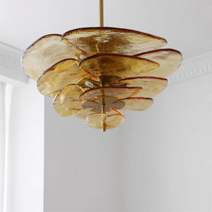 Petals Gold Murano Chandelier - Oasislives