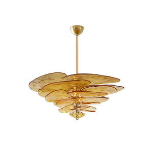 Petals Gold Murano Chandelier - Oasislives