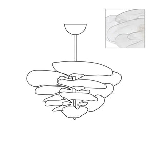 Petals Gold Murano Chandelier - Oasislives