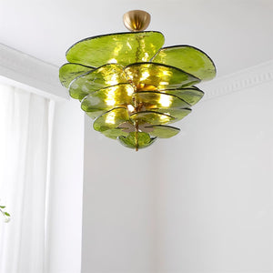 Petals Gold Murano Chandelier - Oasislives