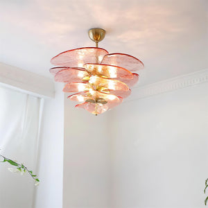 Petals Gold Murano Chandelier - Oasislives