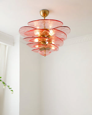 Petals Gold Murano Chandelier - Oasislives