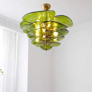 Petals Gold Murano Chandelier - Oasislives