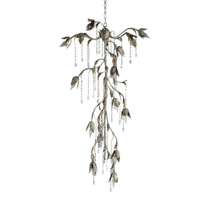 Gothic Viticcio Cascade Chandelier 34"H -Silver - Oasislives