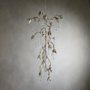 Gothic Viticcio Cascade Chandelier 34"H -Silver - Oasislives