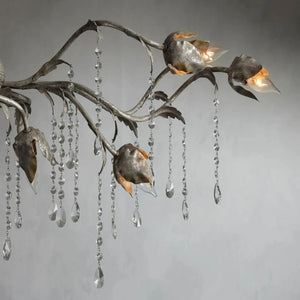 Gothic Viticcio Rectangular Chandelier 52 " 61" 71"- Silver - Oasislives