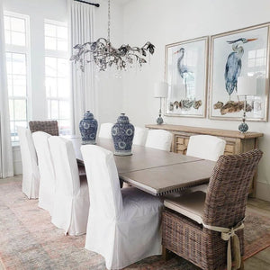 Gothic Viticcio Rectangular Chandelier 52 " 61" 71"- Silver - Oasislives