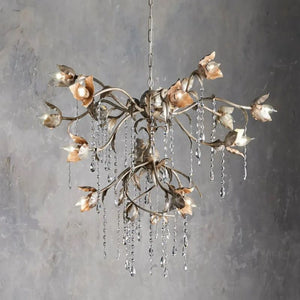 Gothic Viticcio Round Chandelier 40"-Silver - Oasislives