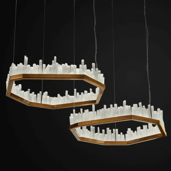 Selenite LED Chandelier San Francisco