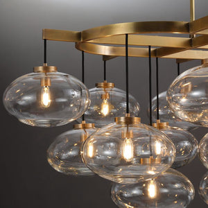Cabrlet Oval Spherical Glass Luxury Chandelier - Oasislives