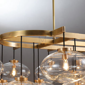 Cabrlet Oval Spherical Glass Luxury Chandelier - Oasislives