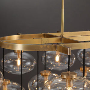 Cabrlet Oval Spherical Glass Luxury Chandelier - Oasislives