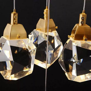 Irene Faceted Crystal Prisms Chandeliers For Staircase - Oasislives