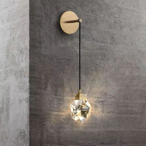 Irene Faceted Crystal Prisms Wall Sconce (Cord) - Oasislives