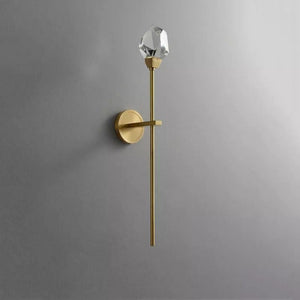 Irene Faceted Crystal Prisms Wall Sconce (Rod) - Oasislives