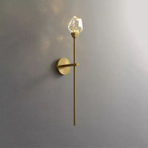 Irene Faceted Crystal Prisms Wall Sconce (Rod) - Oasislives