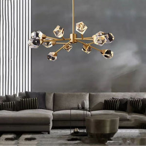 Irene Faceted Oval Chandelier For Living Room - Oasislives