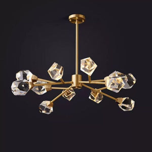 Irene Faceted Oval Chandelier For Living Room - Oasislives
