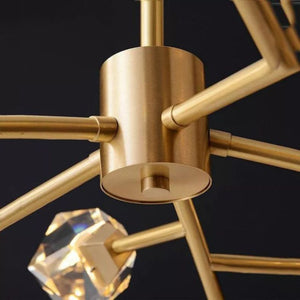 Irene Faceted Oval Chandelier For Living Room - Oasislives